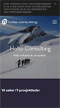Mobile Screenshot of holteconsulting.no
