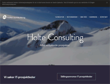 Tablet Screenshot of holteconsulting.no